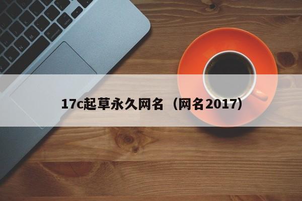17c起草永久网名(网名2017)